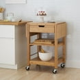 thumbnail image 3 of Trinity  EcoStorage® Kitchen Cart w/ Drop Leaves, Bamboo, 3 of 5