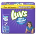 thumbnail image 4 of Luvs Super Absorbent Leakguards Newborn Diapers Size 4 29 count, 4 of 12