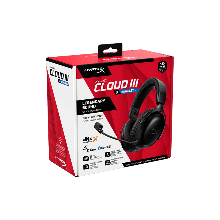 HyperX Cloud III S Wireless Black-Red Gaming Headset