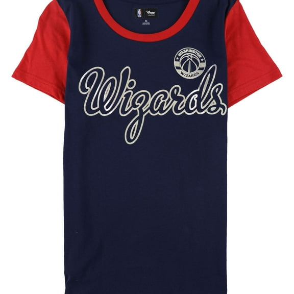 G-III Sports Womens Washington Wizards Graphic T-Shirt, Blue, Medium