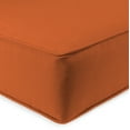 thumbnail image 3 of Jordan Manufacturing Sunbrella 46.5" x 24" Canvas Rust Solid Rectangular Outdoor Deep Seating Chair Seat and Back Cushion with Welt, 3 of 9