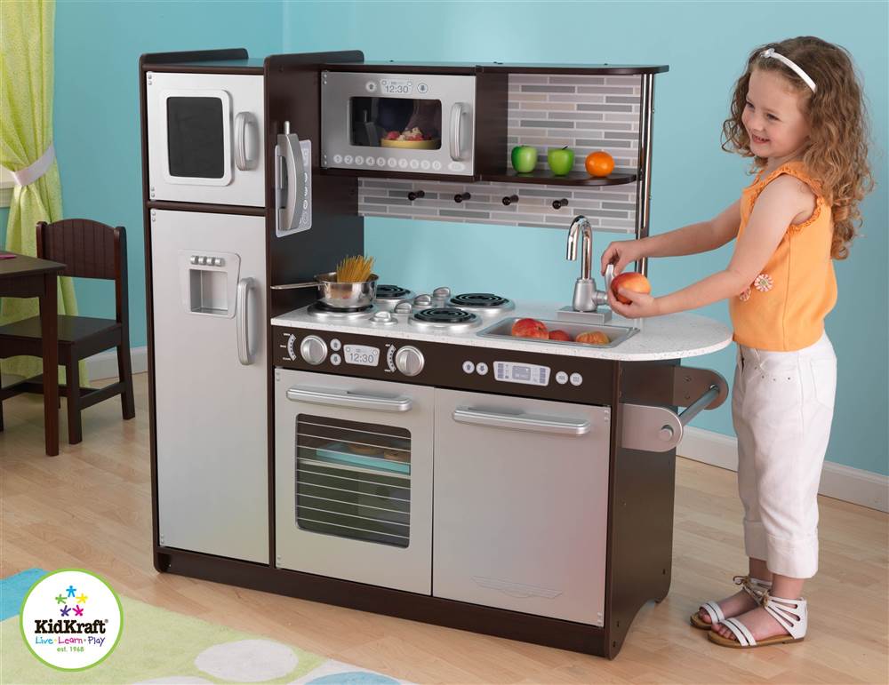 kidkraft uptown espresso kitchen walmart