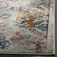 thumbnail image 2 of SAFAVIEH Madison Ognen Overdyed Geometric Area Rug, Light Grey/Fuchsia, 3' x 5', 2 of 6