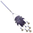 thumbnail image 1 of Metal Evil Eye Palm pared colgante Viento de viento Muro de pared Campana colgante, 1 of 5