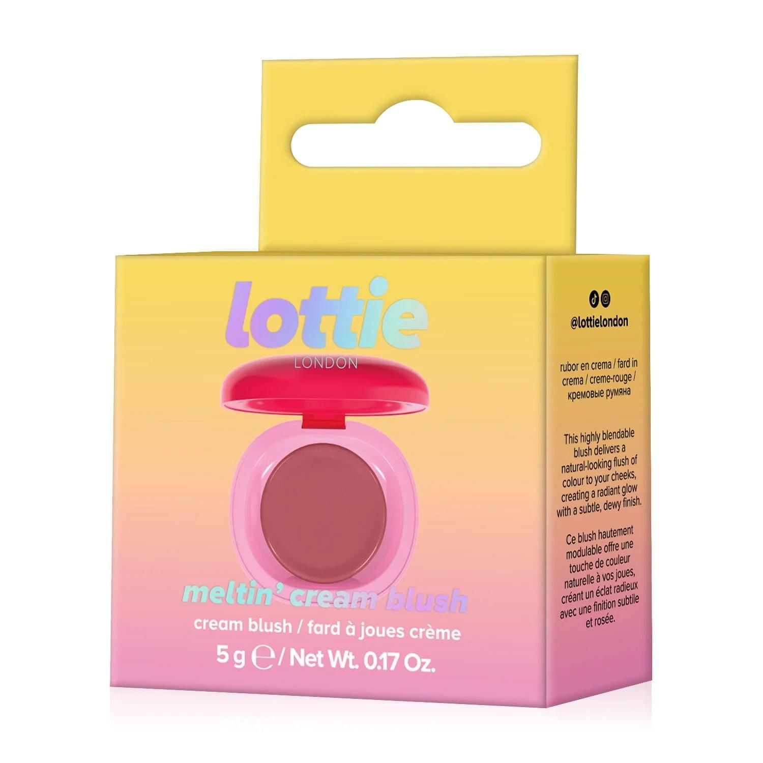 Lottie London - Meltin' Cream Blush - Super Sheer Creamy Cheek Tint - Muted Mauve