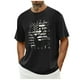 thumbnail image 1 of Tops para hombre, blusas y camisas de cuello redondo y manga corta para hombre. Top/camisa de cuello redondo y manga corta con estampado del Día de la Independencia para hombre. Tops para hombre., 1 of 5