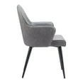 thumbnail image 2 of Silloth Dining Chair Gray Dining Chair, Modern Style, Plush and durable faux leather fabric, Steel, Indoor Dining, 2 of 5