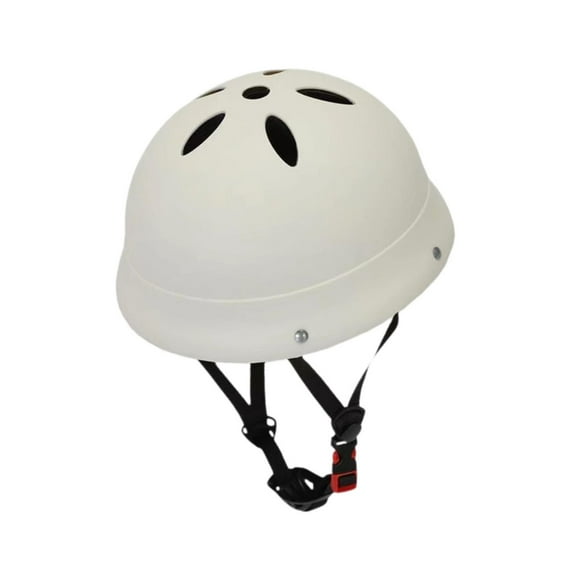 Casco de bicicleta Casco de ciclismo portátil redondo hueco a prueba de golpes sombrero de bicicleta para ciclismo al aire libre patinaje deportes pat Beige