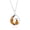 Cat & Moon, variant on Sterling Silver Natural Amber Necklace - Natural Gemstone Jewelry - Genuine Amber Necklace for Women - Teardrop Amber Pendant Necklace