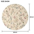 thumbnail image 6 of Pioneer Flower Floral Print Pattern Round Tablecloth 60"x60",Wrinkle Wipeable Table Cloth for Kitchen Dining Room Picnic Patio Party, 6 of 6