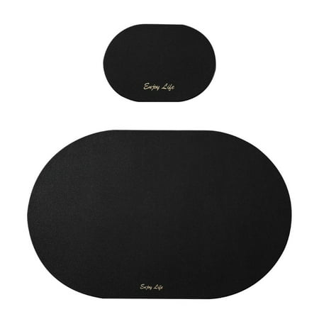 

BINYOU Oval Outdoor Picnic Placemat Mug Coasters Non-Slip Insulated Bowl Mat Tea Coffee Bar Cup Table Pad Drink Coasters Desktop Accessories Household Item