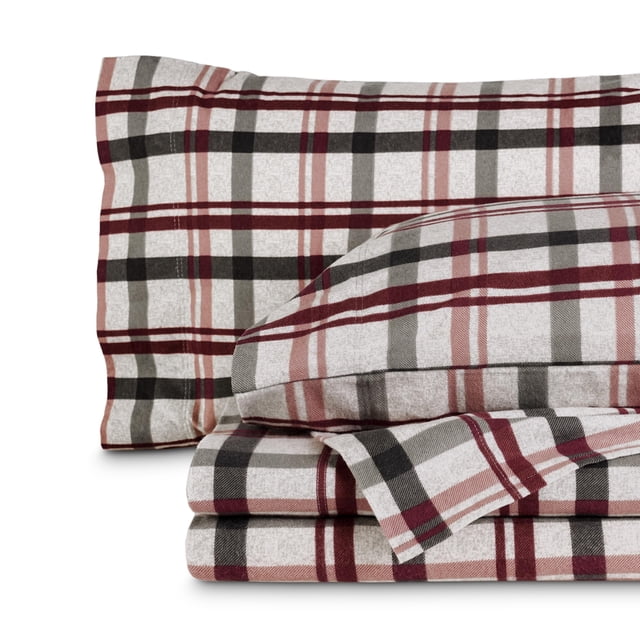 Juego de sábanas Bare Home de franela de algodón 100% algodón, tamaño doble
