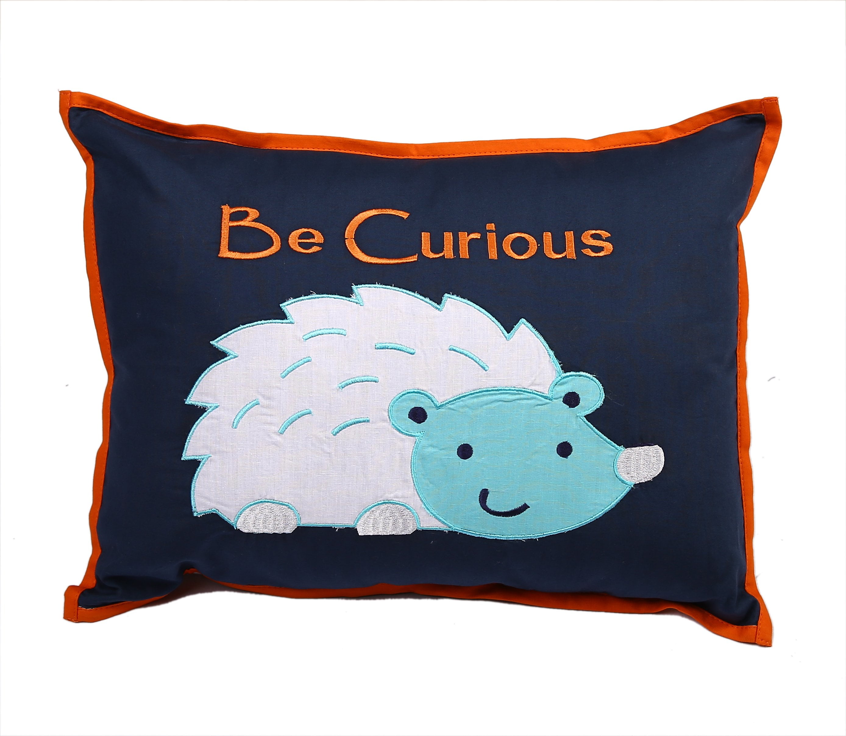 Decorative Pillow, Aztec Liam Aqua/Orange/Navy