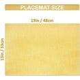 thumbnail image 5 of Placemat Set-Washable Place Mats for Parties, Elegant Table Mats for Kitchen Table, Set of 4 Dining Table Placemats, Heat-Resistant Cloth Placemats for Indoor and Outdoor,13x19-Yellow, 5 of 6