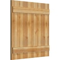 thumbnail image 2 of 32 1/4"W X 33"H Timbercraft Six 5 3/8" Boards Joined Board-N-Batten Shutters, Rough Sawn Western Red Cedar (Per Pair), 2 of 13
