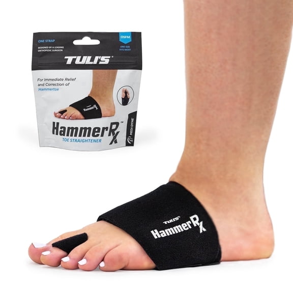 Tuli’s HammerRx, Adjustable Hammer Toe Straightener and Corrector, One Size Fits All