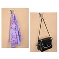 thumbnail image 3 of Uxcell 2.8" Bathroom Butterfly Style Wall Mounted Towel Hook, 2 Pack, 3 of 5