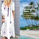 thumbnail image 4 of Vestido largo con estampado floral bohemio Cuello en V Cordón con cordones Ropa de manga larga kenally AP000133-06B, 4 of 6