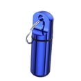 thumbnail image 2 of Metal Pill Case Keychain | 2 Inch Waterproof Portable Pill Case | 2 Pack Travel Pill Container for Daily and Outdoor Use | Great Gift for Travelers | Blue Metal Pill Holder, 2 of 6