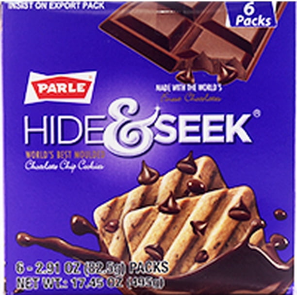 Parle Hide Seek Chocolate Chip Cookies 6 2 91 Oz Packs Walmart Com