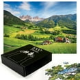 thumbnail image 3 of Ambesonne Nature Jigsaw Puzzle, Alps in the Spring, Heirloom-Quality Fun Activity for Family Durable Cardboard, 1000 pcs, Green Blue, 3 of 6