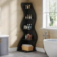 thumbnail image 5 of Tribesigns 5-Tier Corner Shelf – Modern Wall Bookshelf & Storage Rack for Plants (Black), 5 of 10