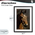 thumbnail image 4 of Stupell Industries Cottage Horse Portrait Study Black Framed Print Under Glass, 14 x 20, by Petals Prints Design, 4 of 8
