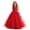 Red, variant on Makaor Flower Girl Dress for Weddings Embroidered Ruched Ball Gown Dress Mesh Sleeveless Birthday Party Dresses Empire Waist Maxi Formal Dresses