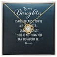 thumbnail image 3 of To My Daughter I Smile Because You're My Daughter Infinity Knot Necklace Message Card, 3 of 17