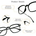 thumbnail image 4 of LifeArt Bifocal Reading Glasses with Round Lenses, Blue Light Blocking Glasses for Women Men, Anti Glare, Reduce Eyestrain (Black,+0.00/+2.00 Magnification), 4 of 8