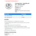 thumbnail image 2 of Front Brake Rotor - Compatible with 2017 - 2020 Acura MDX 2018 2019, 2 of 2