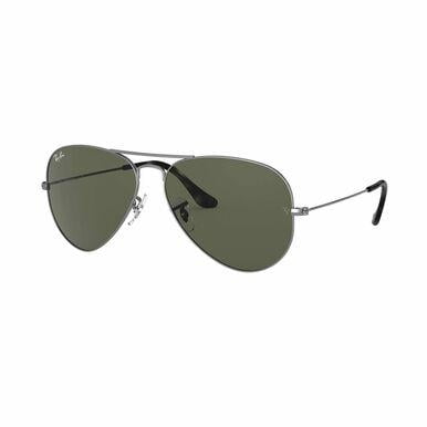Ray-Ban RB3025-919031 Aviator Classic Grey Green Classic G-15 Lens Metal  Sunglasses - Walmart.com