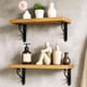 thumbnail image 5 of Paquete de 4 Soportes Decorativos para Estantes, Soportes Negros de 5 Pulgadas con Tornillos, Soporte Metálico Resistente en Forma de L para Montaje en Pared., 5 of 5