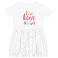 thumbnail image 3 of Inktastic Live Love Aloha Girls Toddler Dress, 3 of 5