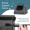 thumbnail image 5 of PETSFIT Portable Cat Litter Box,Travel Litter Box for Cats,Machine Wash,Leak-Proof, Foldable ,Grey, 5 of 9