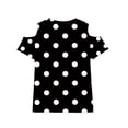thumbnail image 6 of DeHolifer Girls Casual Shirt, Short Sleeve T-Shirts Off Shoulder Tops Cotton Tees Summer Tshirts for Kids 3-12 Years, 6 of 8
