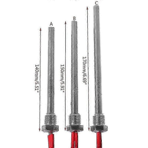 350w 220v Ignition Igniter Hot Rod Wood Pellet Stove 10*140/150/170mm M16*1.5 10x140mm / 10x150mm / 10x170mm