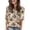 AJ18_Light Brown, variant on Elbow Sleeve Tops for Women Trendy 2026 Summer Ruond Neck Button Blouse Casual Half Sleeve Tops Womens Floral Tee Shirts Navy S