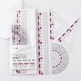 thumbnail image 3 of Ywmsfl Professional Geometry Dawing Ruler Set Math Protractor Set Square School Geometry Tool For Students Drafting Measuring, 3 of 13