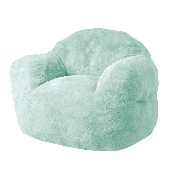 JoanKaren Giant Bean Bag Chair,51" Large Beanbag Chair Sofa with Filler Included, for Kids&Teens&Adult,High-Density Foam Filled Stuffed Floor Sofa with Armrests,Mint Green