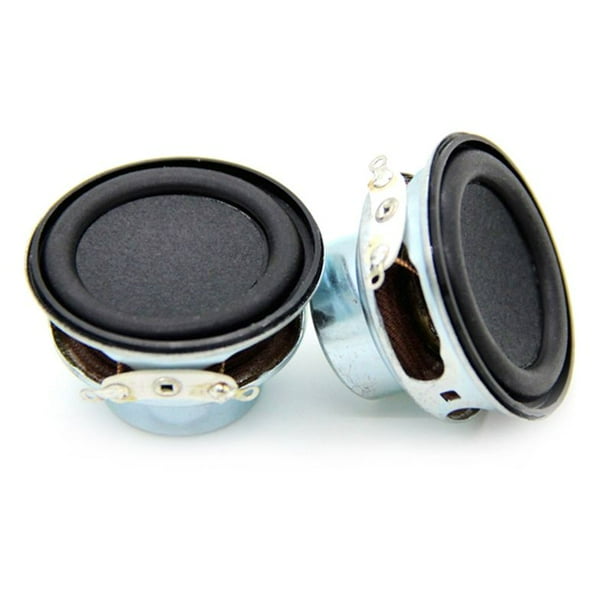 2 Uds Altavoz de Audio 4Ω 6W 40Mm 1,5 Pulgadas Altavoz Multimedia de Graves Altavoz DIY Sonido Mini Altavoz para Cine en Casa