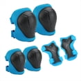 thumbnail image 3 of Conjunto de Protección Infantil: Rodilleras, Coderas y Muñequeras para Patinaje, Ciclismo, Bicicleta, Patinete, Color Azul., 3 of 6