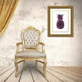 thumbnail image 3 of Greenwood, Amanda 19x24 Gold Ornate Wood Framed with Double Matting Museum Art Print Titled - Black Pink Pineapple, 3 of 4