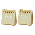 thumbnail image 2 of Dserhfy 2 Pcs Mini Desk Calendar Oct. 2025-Dec. 2026 14 Monthly Planner Desktop Small Standing Flip Calendar with Twin-Wire Binding for Home Office, 2 of 8