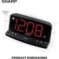 thumbnail image 6 of LED Digital Alarm Clock – Simple Operation - Easy to See Large Numbers, Built in Night Light, Loud Beep Alarm with Snooze, Bright Big Red Digit Display, 6 of 8