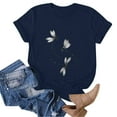 thumbnail image 4 of Tshirts for Women's Print Shirt Short Sleeve Round Neck T Shirt Fashion Top Lightweight Soft Casual Summer Clothing Clothes Fashion Clothing, 4 of 5