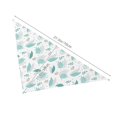 thumbnail image 3 of Goofa Leaf Print Green Printing Dog Bandana ,Cat Scarf Adjustable Bib Handkerchief Accessories for Dogs Cats,Pet scarf,Pet fashion, 3 of 6