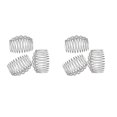 thumbnail image 2 of Seitruly 10x peines laterales para el cabello, peine tenedor de plástico con puntiagudos, herramientas de estilismo de joyería, tocados para Blanco claro 2Conjunto, 2 of 6