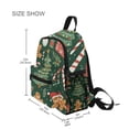 thumbnail image 3 of FORMRS School Backpack with Front Zippered Pocket 12" Student Travel Daypack, Brown Christmas Gingerbread, 3 of 6