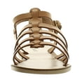 thumbnail image 2 of Aqua Womens Emmie Leather Slingback Strappy Sandals, 2 of 3
